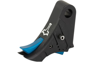 Image of Glockmeister TYR Glock Gen 1-4 Trigger, Anodized, Black Shoe/Blue Safety, TYRBLBLUS
