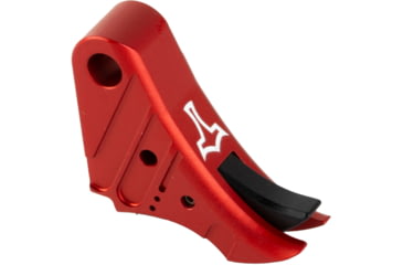 Image of Glockmeister TYR Glock Gen 1-4 Trigger, Anodized, Red Shoe/Black Safety, TYRREBLKS
