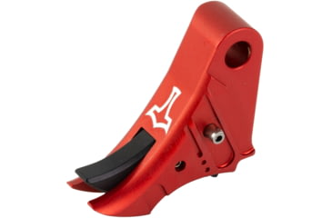 Image of Glockmeister TYR Glock Gen 1-4 Trigger, Anodized, Red Shoe/Black Safety, TYRREBLKS