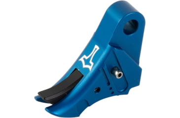 Image of Glockmeister TYR Glock Gen 5 Trigger, Anodized, Blue Shoe/Black Safety, TYRG5BLUBLKS