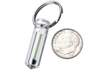 Image of Glow Rhino Ember Glow Fob, Clear Plastic with Green Tritium, EMBER-001-XG