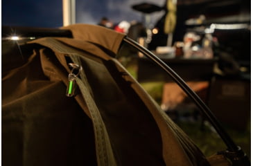 Image of Glow Rhino Ember Glow Fob, Clear Plastic with Green Tritium, EMBER-001-XG