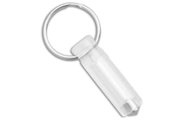 Image of Glow Rhino Glow Rhino Ember Polycarbonate Tritium Blue Glow Fob 1.1" Clear, adult, BHQ-232224