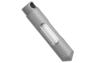Image of Glow Rhino Glow Rhino Knurled Titanium Nitride Green Tritium Glow Fob 1.5" Silver, adult, BHQ-232220