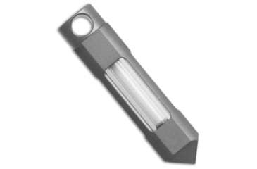 Image of Glow Rhino Glow Rhino Titanium Nitride White Tritium Glow Fob 1.5" Silver, adult, BHQ-232218