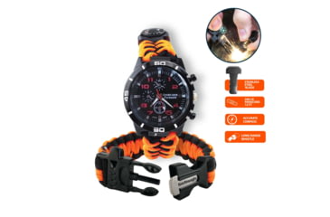 Image of Go-Tough 4 Piece Camping Gift Set - Monocular, Dry Bag, Watch, Fork/Spoon/Knife, Multicolor, Small, GT7000