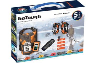 Image of Go-Tough 5 Piece Camping Gift Set - Phone Pouch, Dry Bag, Watch, Monocular, Fork/Spoon/Knife, Multicolor, Small, GT7084