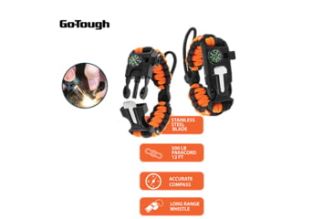 Image of Go-Tough 7 Piece Camping Gift Set-Multi - Multi- Tool, Head Lamp, Tent Lamp, Bag, Fork/Spoon/Knife, Armband, Watch, Multicolor, Small, GT7001