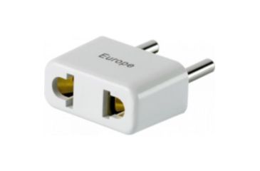 Image of Go Travel Europe Non-Grounded Adapter, White, DES-03729