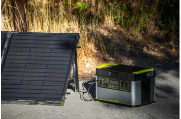 Image of Goal Zero Yeti 1500X 120V Portable Power Station w/ Boulder 100 Briefcase Solar Panel, Black, 44360