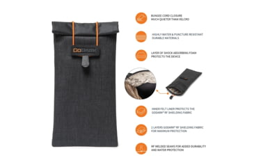 Image of GoDark Faraday Bag for Phones, Charcoal, FPB01