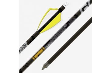 Image of Gold Tip Valkyrie XT Arrow 300 4 Fletch, Black, Pack of 6, VALXT300A2746