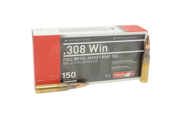 Image of Golden Eagle .308 Winchester 150 Grain Full Metal Jacket Boat Tail Brass Cased Rifle Ammunition, 20 Rounds, 1E308111