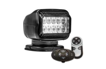 Image of GoLight Radioray GT Series LED Permanent Mount Searchlight w/ Wireless Dash Mount Remotes, Black, 20574GT