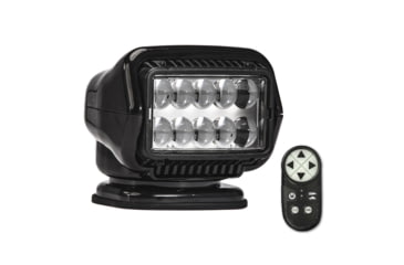 Image of GoLight Stryker ST Series 544,000 Candela LED Permanent Mount Searchlight w/ Wireless Handheld Remote, Black, 30514ST