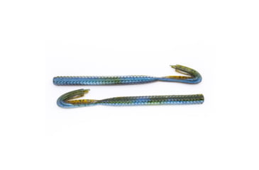 Image of Googan Squad Blazin Worm XL Soft Bait, 6 Pack, 7.25in, Blue Baby, GBW-725-BLU