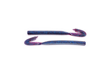 Image of Googan Squad Blazin Worm XL Soft Bait, 6 Pack, 7.25in, Plum, GBW-725PLM