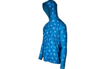 Image of Googan Squad Blue Tossed Jig Hooded Long-Sleeve Shirt w/Mesh Back - Mens, 2XL, GS086-2XL