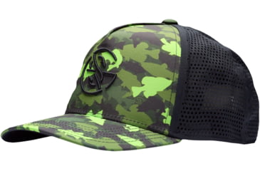 Image of Googan Squad Googan Fish Camo Perforated Snapback - Mens, One Size, GS020