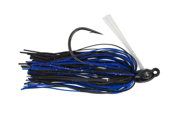 Image of Googan Squad Grass Hero Skirtied Jig, 3/8 oz, 4/0 Hook, Black &amp; Blue, 10-20-GGS-10004V