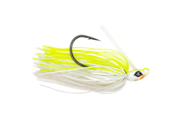 Image of Googan Squad Grass Hero Skirtied Jig, 3/16 oz, 4/0 Hook, Chartreuse White, 10-20-GGS-10004C