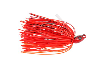 Image of Googan Squad Grass Hero Skirtied Jig, 1/4 oz 4/0 Hook, Flamin' Hot, 10-20-GGS-10004AG