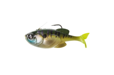 Image of Googan Squad Guppy Swimbait, 3.8in, 1/4 oz, Dark Gill, GBG-3814-DKG