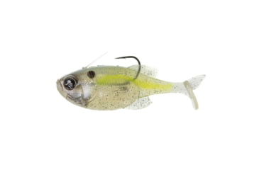 Image of Googan Squad Guppy Swimbait, 3.8in, 1/4 oz, Pearl Shad, GBG-3814-PLS