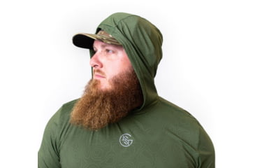 Image of Googan Squad Hydrilla Topo Hooded Long-Sleeve Shirt - Mens, Medium, GS006-M