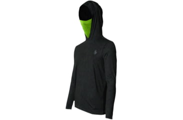 Image of Googan Squad Midnight Topo Hooded Long-Sleeve Shirt w/Green Gaiter - Mens, X-Large, GS009-XL