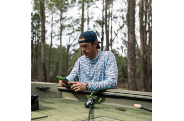 Image of Googan Squad Water Color Banger Mesh Hooded Long-Sleeve Shirt - Mens, Small, GS233-S