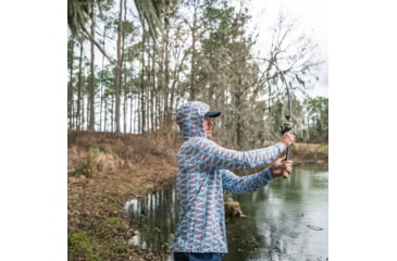 Image of Googan Squad Water Color Banger Mesh Hooded Long-Sleeve Shirt - Mens, Small, GS233-S