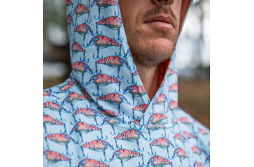 Image of Googan Squad Water Color Banger Mesh Hooded Long-Sleeve Shirt - Mens, Small, GS233-S