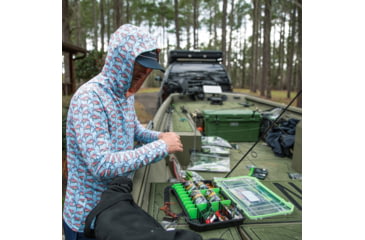 Image of Googan Squad Water Color Banger Mesh Hooded Long-Sleeve Shirt - Mens, Small, GS233-S