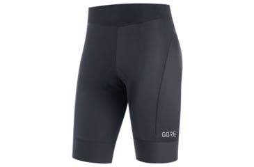 Image of Gorewear GOREWEAR C3 Womens Cycling Short Tights+ in Black/White Large 12-14 Form fit, 100570-BL-L1