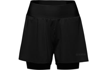 Image of GOREWEAR CONCURVE 3 2in1 Running Shorts Womens in Black Small Regular fit 9F4422CA, 101013-9900-S