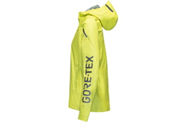 Image of GOREWEAR CONCURVE LE4 GORE-TEX Running Jacket Sleeve Logo Womens in Lime Yellow Small Slim fit Waterproof 5507D5B2, 101241-CB00-S