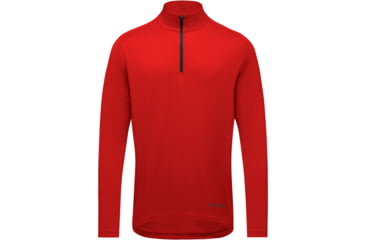 Image of Gorewear GOREWEAR Everyday Mid 1/4 Zip Mens in Lab Red Small Regular fit Moisture Wicking, 101093-DC00-M
