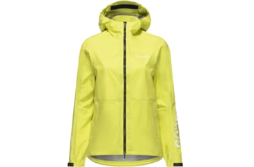 Image of Gorewear GOREWEAR LUPRA 2.0 GORE-TEX LE1 Hooded Cycling Jacket Womens in Lime Yellow XS Regular fit Waterproof, 101243-CB00-XS
