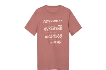 Image of Gorewear GOREWEAR Mens Fracture Logo Tee in Lab Rose Medium Regular fit, 101353-DL00-L