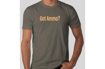 Image of Gorilla Ammunition Gorilla Firearms Got Ammo T-Shirt - Men's, Grey, Small, gpf-123584