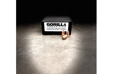 Image of Gorilla Ammunition Pistol Bullets Silverback, 9mm Luger, 115 Grain, Solid Copper Expanding Projectiles, Not Loaded Ammo, 50 Bullets, gpf-155421