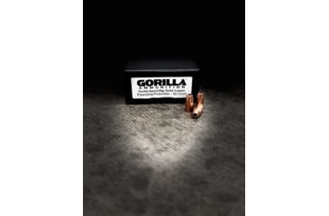 Image of Gorilla Ammunition Pistol Bullets Silverback, 9mm Luger, 135 Grain, Solid Copper Subsonic Expanding Projectiles, Not Loaded Ammo, 50 Bullets, gpf-155409