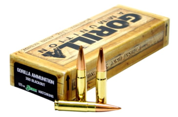 Image of Gorilla GA300125SMK Gorilla Troop 300 Blackout 125 Gr Sierra MatchKing 20 Bx/ 1