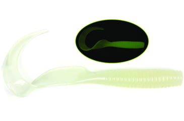 Image of GOT-CHA 6" Saltwater Curltail Grubs Curltail Grub, 8" Nite Glow, 25/Pack, H8CT25-19