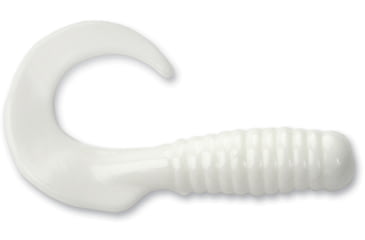 Image of GOT-CHA 6" Saltwater Curltail Grubs Curltail Grub, 8" White, 25/Pack, H8CT25-1