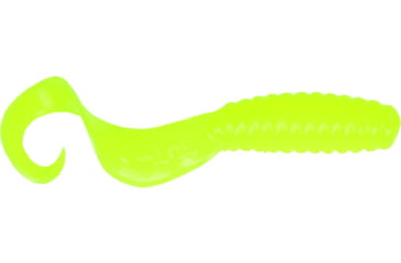 Image of GOT-CHA Curltail Grub Curltail Grub, 3" Opaque Chartreuse, 30/Pack, H3CT30-31