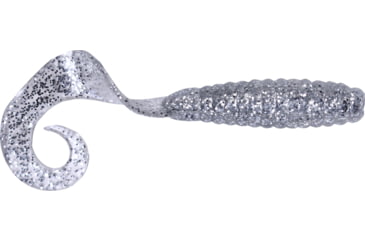 Image of GOT-CHA Curltail Grub Curltail Grub, 4" Clear/Silver Flake, 20/Pack, H4CT20-OS