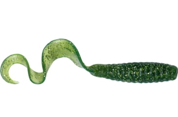 Image of GOT-CHA Curltail Grub Curltail Grub 4", Dark Green/Silver Flake, 20/Pack, H4CT20-18S