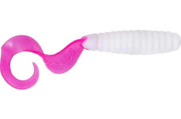 Image of GOT-CHA Curltail Grub Curltail Grub, 4" White Firetail, 20/Pack, H4CT20-16